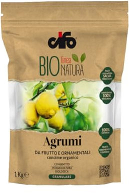 Cifo BioNatura Concime Organico per Agrumi, Granulare, 1 kg, per Frutto e Ornamentali, Agricoltura Biologica