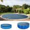 Poolpanda Premium Solarfolie Ø 244 cm rund | Stärke 400 µm | schwarz/blau | zuschneidbar | Solarplane für Pool | Poolheizung