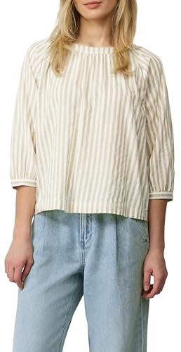 s.Oliver 2164646 Stripes Carmen Blouse, 84g7, 40 Donna