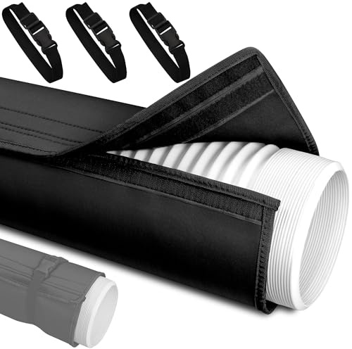 Nuhago Funda de manguera de aire acondicionado portátil, funda de aislamiento de conducto de aire acondicionado, funda aislante para manguera de CA de 5 y 5.9 pulgadas de diámetro, tubo de escape de