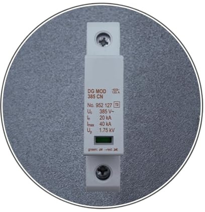 1P DIN Rail Lightning Protector 952109 DG S 385 CN FM 40kA Surge Arrester Module