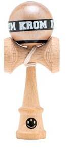 KROM Kendama MIKRO NATURA - Mini Kendama in legno di faggio, completamente giocabile, formato tascabile, per principianti e professionisti