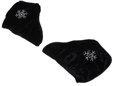 BESPORTBLE Elastische Eislaufschuhe Überzieher aus Samt mit Glitzer rutschfeste Schlittschuhschutzhülle für Damen Verschleißfest und Kratzschutz Abdeckung für Eiskunstlauf Rollschuhe