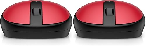 HP 240 Mouse Empire Wireless, Sensore Ottico da 1600 DPI, Bluetooth 5.1, 3 Pulsanti, Rotella di Scorrimento, Impugnatura Pratica e Funzionale, Elegante Design Ambidestro, Windows 11, Rosso