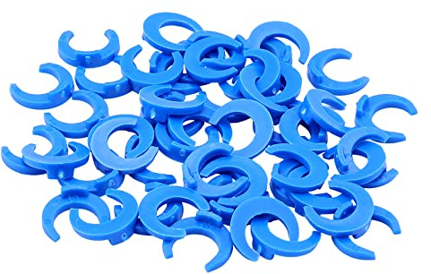 Pxyelec 0,6 cm Verschlussclips für RO Umkehrosmose-Wasserfilterarmaturen | Packung mit 50 Stück
