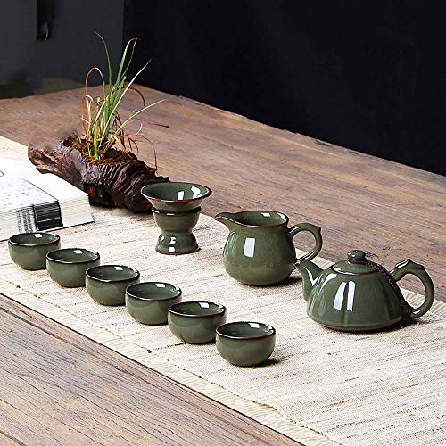 XINGYU Tea Sets Handmade Traditional Tea Set High Temperature Firing Detailed Milled Anti-scalding Full Set Safe And Healthy For Household (Size : Free)
