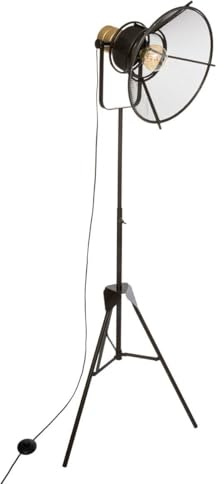 Atmosphera Lampadaire trépied Noir H 149 Rodo