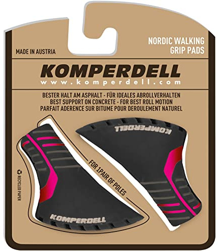 Komperdell Nordic Walking Gummipuffer schwarz/pink vulkanisiert