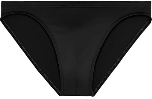 WUKX Slip de Bain Micro Sea Life, Slip da Bagno Uomini, Noir, S