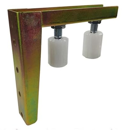 Support de rouleau en nylon de guidage supérieur de portail coulissant, support de rouleau de guidage supérieur de porte, roue en nylon. Accessoires de portail.