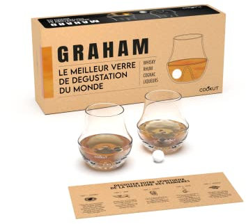 COOKUT - Il miglior bicchiere da degustazione del mondo - Set di 2 bicchieri da degustazione - Rivelate la finezza, la ricchezza e la complessità dei vostri distillati di carattere