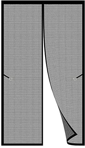 Fliegengitter Fenster Mückengitter 160 x 295 cm Insektenschutz Fenster Einfache Installation Auto Schließen Magnet Fliegengitter Für Alle Universalfenster, Schwarz