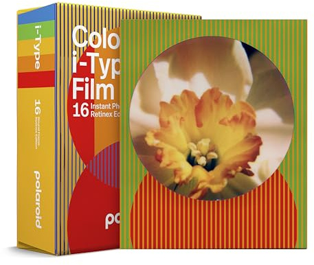Polaroid 6285 Color I-Type Retinex-Edition Farbfilm mit rundem Rahmen, Doppelpack (16 Fotos)