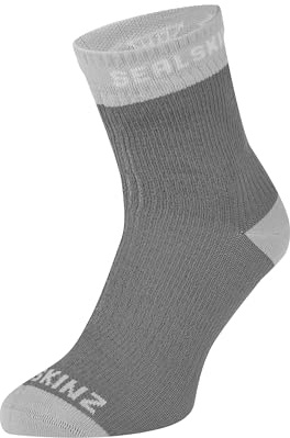 SEALSKINZ | Wretham Unisex Waterproof Ankle Bamboo Lined Seamless Sock | L - Grey