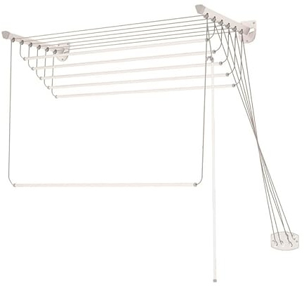 Generico STENDIBIANCHERIA STENDINO DA SOFFITTO O PARETE - ml.8,4 per stendere - cm.140x43x135h. FER 12764