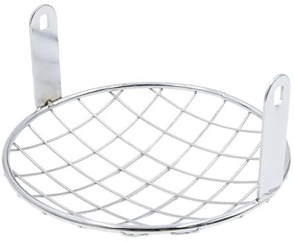 Motocicleta Faro Protector Parrilla De Malla para Faros Delanteros De Motocicleta, Cubierta De Rejilla De Metal Negro De 7,8 Pulgadas para Har&Ley