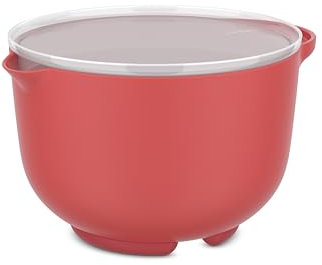 Mepal - Tazón para mezclar con tapa Chef it - Base antideslizante - Apto para microondas y lavavajillas - Bol - El material resiste hasta 110°C - 1500 ml - Coral