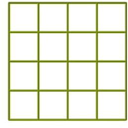 2 Squares x 16 Multi Cookie Cutter (8.3”x8.3”)