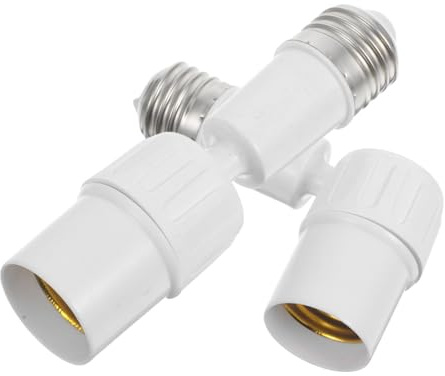 Gatuida 2pezzi Adattatore per Lampadina Estensione Presa Flessibile Uso Multidirezionale Convertitore Illuminazione Struttura Robusta Installazione Rapida senza Strumenti