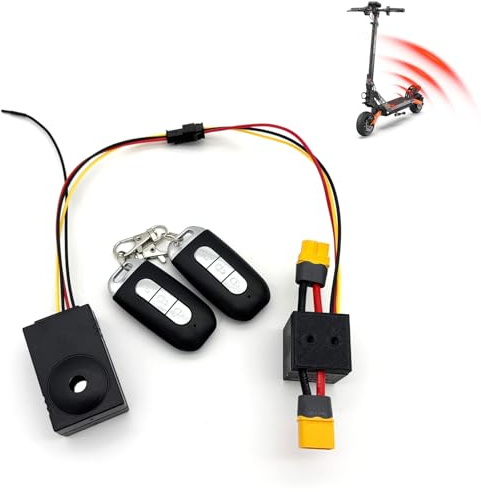 Allarme per E-Scooter Elettrici, compatibile con 36V 48V 52V 60V e Connettore TX90, antifurto nascosto da 115dB per e-Bici e motociclette. (TX90)