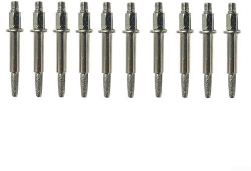 Kit de piedras de afilar motosierra, piedras de molienda para afilar eficientemente cuchillas de motosierra y otras herramientas de metal (10 raíces)
