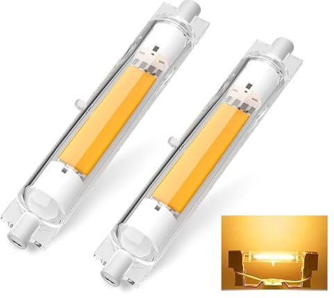 ACAATVE R7S LED 118mm Dimmbar 30W Warmweiß 3000K | 118 mm LED Leuchtmittel für 300W J118 Halogenlampe, 360°Abstrahlwinkel, Kein Flimmern für Stehlampe Wandleuchte Deckenfluter, AC 230V-240V, 2 Stück