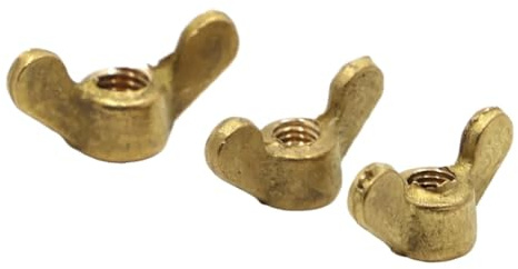 DIN315 Brass Butterfly Nut Hand Tighten Wing Nuts M3 M4 M5 M6 M8 M10 M12(M5 2pcs)