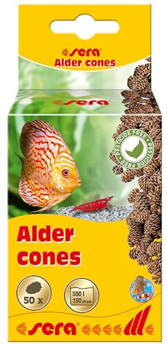 sera Erlenzapfen (50 St) | natürlicher Wasseraufbereiter fürs Aquarium | senkt pH | beugt Pilz- & Laichverpilzung vor | ideal für Schwarzwasser & artgerechte Haltung