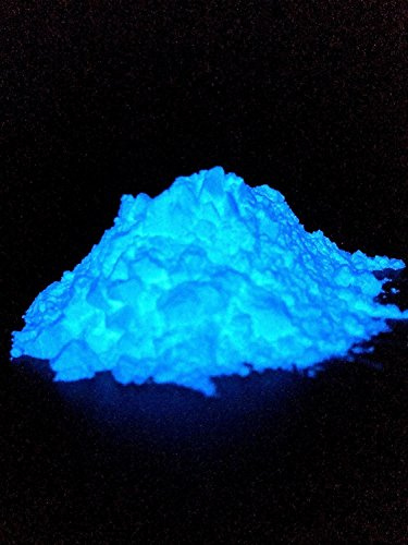 Polvere luminosa professionale di alta qualità molto luminosa al buio in polvere di luce UV autoilluminante pigmenti fluorescenti Glow in the Dark (verde blu giallo viola verde blu blu 200 g)