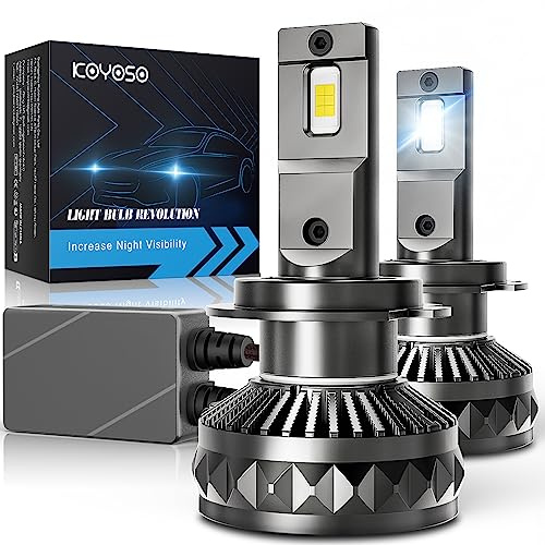 KOYOSO H7 LED 30000LM, 160W Canbus Lampadine Faro per Auto Compatibile 12V | 24V Alta Potenza 6500K Bianco
