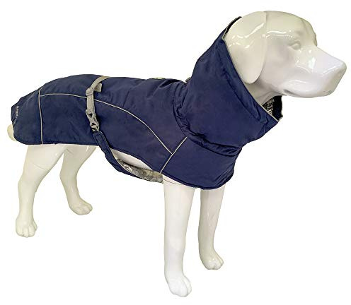Croci Hiking Hundemantel, wasserdicht, Makalu, temperaturregulierendes Futter, Dunkelblau, 70 cm