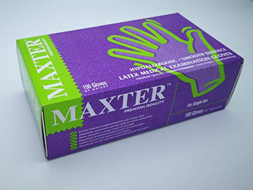 Maxter Latexhandskar 100 stycken/S