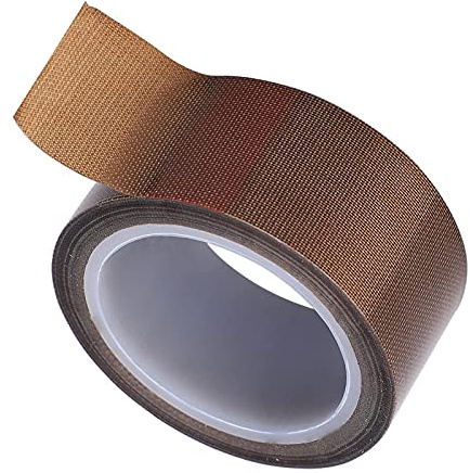 Walfront Teflonband PTFE Tape Roll Klebeband Hochtemperaturband Kleberolle für Vakuumiergerät(0.13mm x 25mm x 10m)