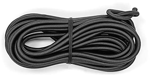 TITAN Bungee Cords / Shock Rope - Strong & Heavy Duty Rope | Multi-Purpose | Multiple Thicknesses & Lengths | Black / White / Blue / Red / Green / Yellow (10mm x 20m, Black)