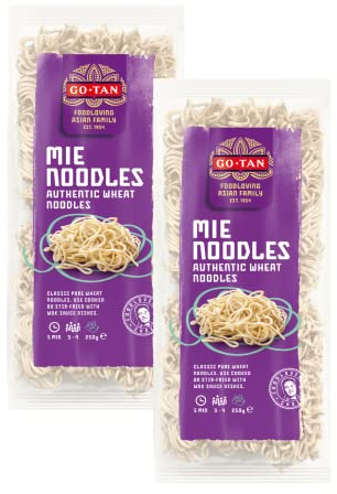 Go-Tan | Mie Noodles Giapponesi | Tagliatelle Pasta Giapponese | Farina di Grano Tenero - 2 x 250 Gr