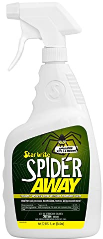 STAR BRITE Spider Away – Simply Chase Away Pesky Spiders & Keep Them Away - Ideal for Homes, Garages, Docks, Patios, Boathouses & More - 32 OZ (095032)