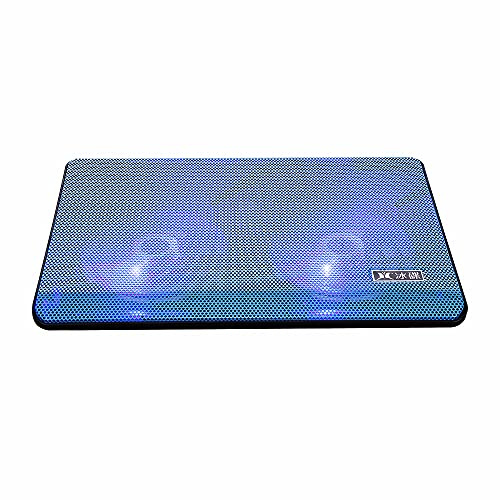 HUIOP Raffreddatore per laptop ad alte prestazioni Pad di raffreddamento per laptop Dispositivo di raffreddamento a due ventole con due porte USB Supporto per computer,Rad