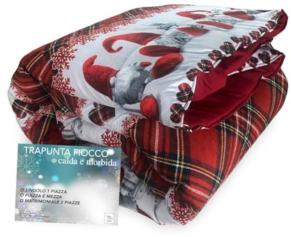 Tex family Trapunta FIOCCO Piumone Invernale morbida e calda Made in Italy Tirolese ELFI Matrimoniale 2 PIAZZE