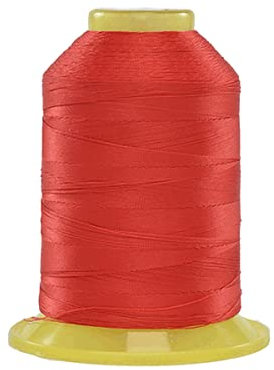 IkErna Hilo de Coser Máquina Cosida a Mano Hilo de Color Cosido 150Dx3 Splica Overlock de Aguja Hecha a Mano/Bright Red