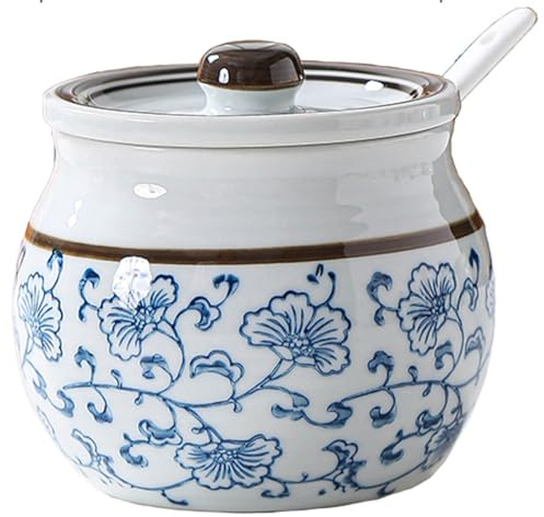 Zuccheriera, zuccheriera, zuccheriera con coperchio, zuccheriera in ceramica per condimento di zucchero, zuccheriera con coperchio, contenitore per zucchero per bar, zuccheriera ciotola dispenser per