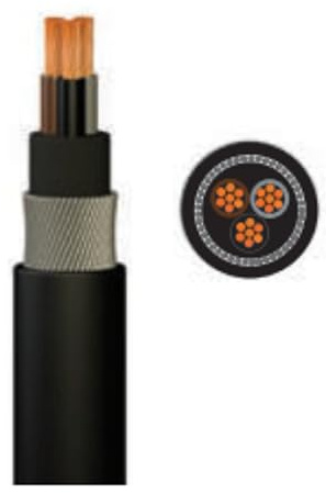 SHPELEC® 6943X 3 Core Steel Armoured Cable - Available in 1.5mm and 2.5mm, Various Lengths for Electrical Installations (2.5mm, 20 m)