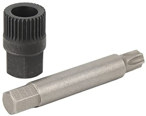 33-Zahn Spline Stecknuss Lichtmaschinen-Riemenscheiben-Abzieher Set, Stahl Werkzeug mit 75 mm Bohrer-Bit-Länge