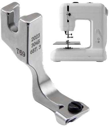 Generic Nähfuß für unsichtbare Reißverschlüsse, Pressführung aus Stahl mit verstellbaren Reißverschlussfüßen, PN85Q3IYDV6AB5L7