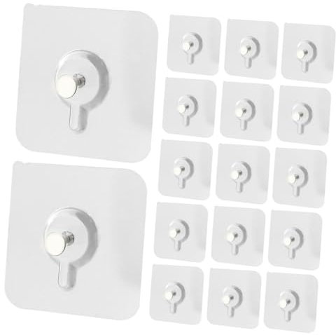 Cabilock 20pièces Adhésifs Autocollants Mural Transparent Pour Photos Et Objets Sans Perçage Résistants Et Faciles à Installer
