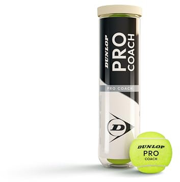 DUNLOP Pro Coach tennis ball - for coaching and training sessions (4 balls)