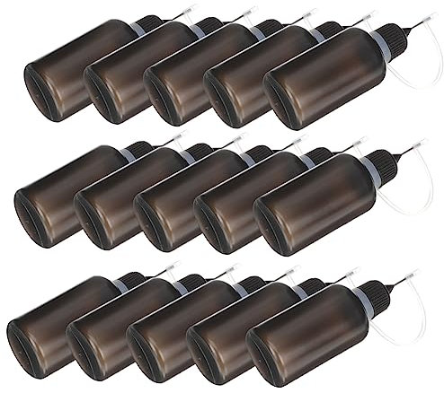 Homoyoyo 20pcs 30ml Ldpe Plastic Applicator Bottles with Needle Tip Squeeze Bottles for Machine Oil and Liquid Glue for Industrial and DIY Use
