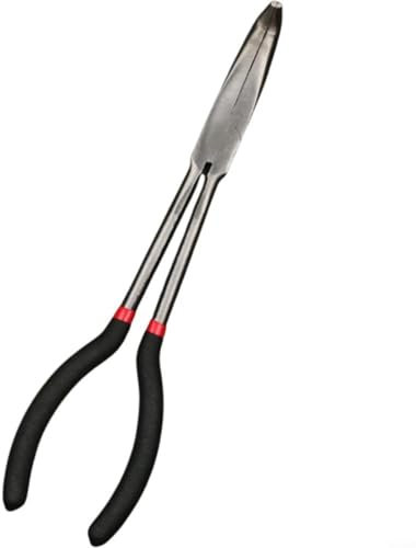 Alanmoship 3 Pcs 11 Inch Needle Bent Nose Pliers Set, 25°+45°+90°, Long Handle Mini Pliers, for Hardware Bending Jewelry Making Wire Bending Electronics Repair