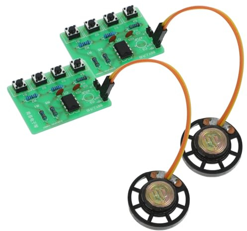 FUNNETOYU Kit Tastiera Elettronica Ne555 per Produzione Elettronica e Diy, 2 Set in Plastico Verde, per Principianti e Professionisti