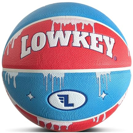 Lowkey Basketball Indoor & Outdoor Größe 7 | Design Basketball | Anti-Rutsch Beschichtung & Erstklassiger Grip Ball im Melon & Moon & Ice Pop Design