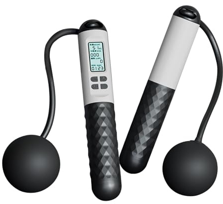 Corde à sauter lestée réglable sans fil pour salle de sport